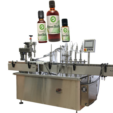 Plnička E-džúsu, stroj na plnenie a uzatváranie malých éterických liekoviek na éterický olej 30 ml 60 ml