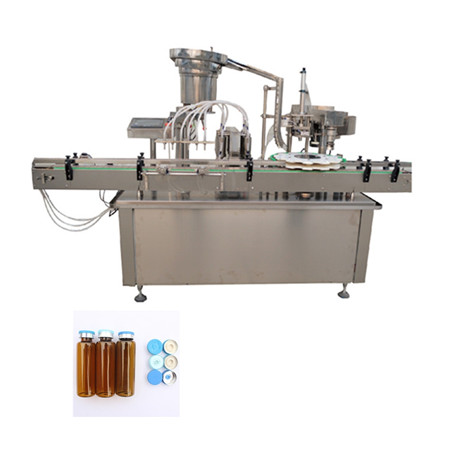 Stroj na plnenie kvapalín Plne automatický stroj na plnenie kvapalín s objemom 5 ml s roll-on špičkou
