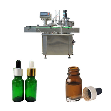 Automatická PET plastová sklenená fľaša E kvapalina elektrická cigareta kvapalina CBD olej plnenie plniace uzatváracie štítkovacie stroj