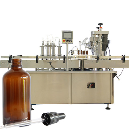 Automatický stroj na plnenie fliaš na tekutiny 4Oz Plastové kvapkacie fľaše na aromaterapiu Stroj na plnenie fliaš s levanduľovým esenciálnym olejom 8Oz