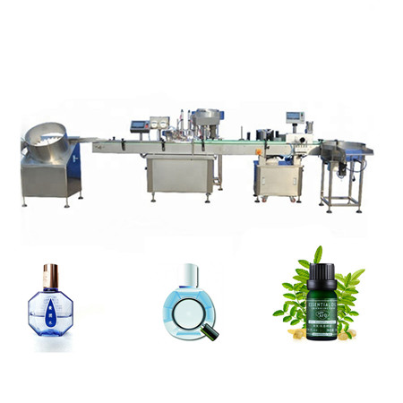Profesionálna linka na plnenie sklenených fliaš s parfumovým olejom, stroj na plnenie sklenených fľaštičiek 10 ml